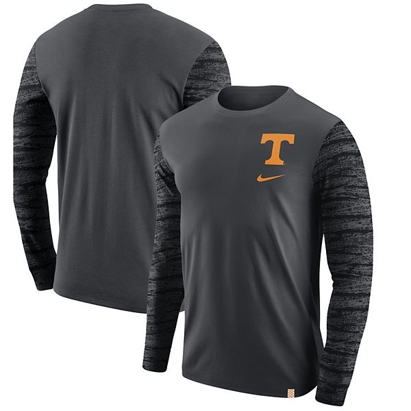 Men's Nike Anthracite Tennessee Volunteers Enzyme Washed Sleeve Pattern ...