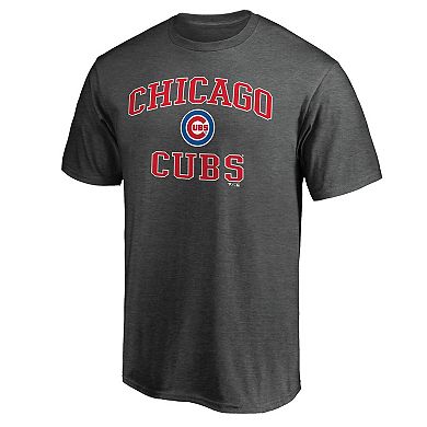 Men's Fanatics Branded Charcoal Chicago Cubs Heart & Soul T-Shirt