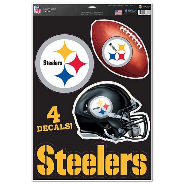 WinCraft Pittsburgh Steelers #1 Fan 11 x 17 Multi-Use Decal Sheet