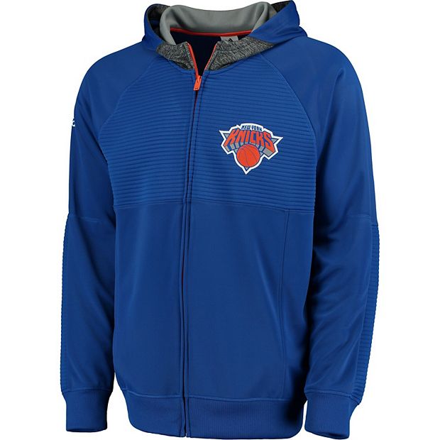 adidas Men'S New York Knicks Pre-Game Full-Zip Hoodie in Blue for Men