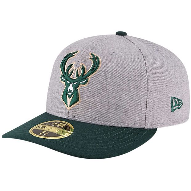 New Era Green Icon Milwaukee Bucks Fitted Cap / 7 1/2