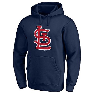 Men's Fanatics Branded Navy St. Louis Cardinals Official Logo Pullover Hoodie
