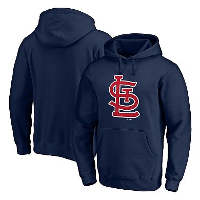 Men's Fanatics Branded Navy St. Louis Cardinals Official Logo Pullover Hoodie