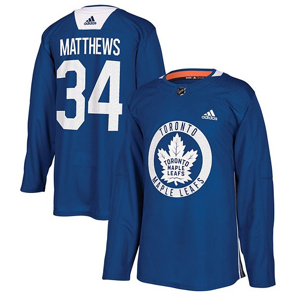 Men's adidas Auston Matthews Royal Toronto Maple Leafs Practice Player Jersey