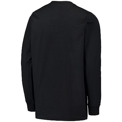 Youth Nike Black Oklahoma Sooners Arch & Logo 2-Hit Long Sleeve T-Shirt