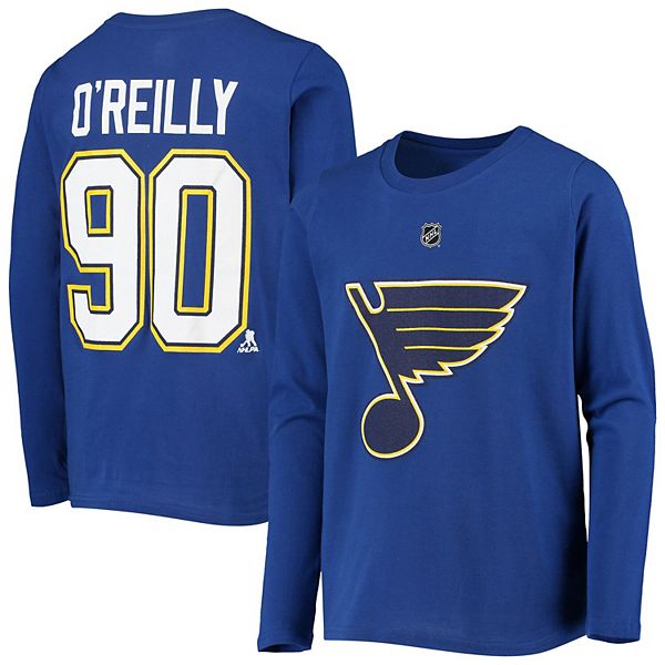 Men's Fanatics Branded Ryan O'Reilly Red St. Louis Blues 2020/21 Special  Edition Authentic Stack Name & Number T-Shirt