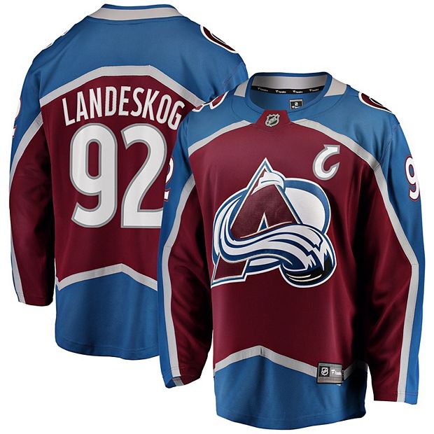 NHL Men's Colorado Avalanche Gabriel Landeskog #92 Red Player T-Shirt