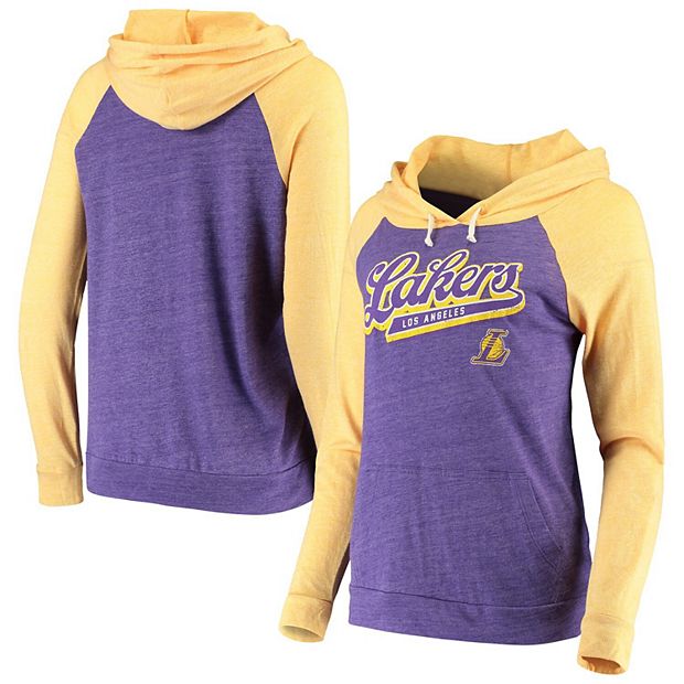 Los Angeles Lakers New Era Hoodie Sleeveless T-Shirt - Purple