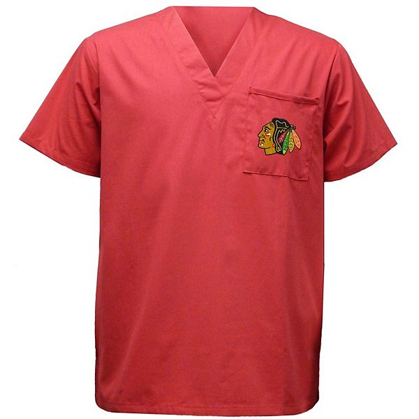 Concepts Sport Red Chicago Blackhawks Scrub Top