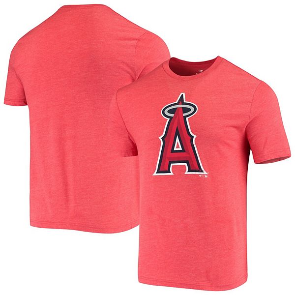 Men's Fanatics Branded Red Los Angeles Angels Weathered Official Logo ...