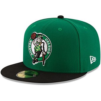 Men's New Era Green/Black Boston Celtics Official Team Color 2Tone 59FIFTY Fitted Hat