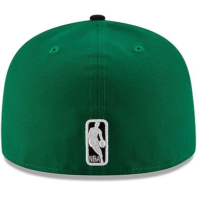 Men's New Era Green/Black Boston Celtics Official Team Color 2Tone 59FIFTY Fitted Hat