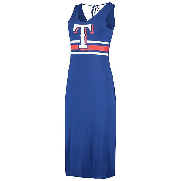 Women's G-III 4Her by Carl Banks Royal Texas Rangers Opening Day Maxi Dress Size: Large