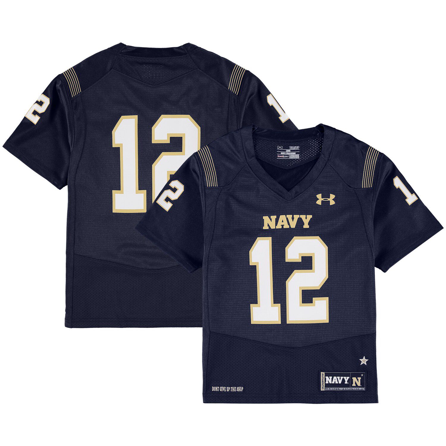 navy youth football jersey