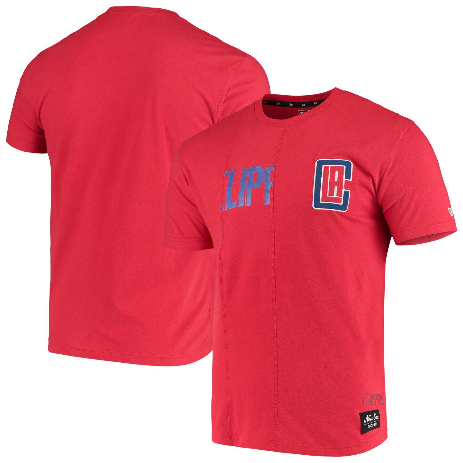 Men's LA Clippers New Era Black 2022/23 City Edition Brushed Jersey T-Shirt