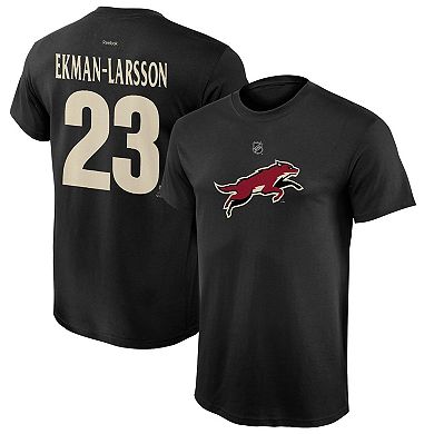 Youth Reebok Oliver Ekman-Larsson Black Arizona Coyotes Name and Number Player T-Shirt