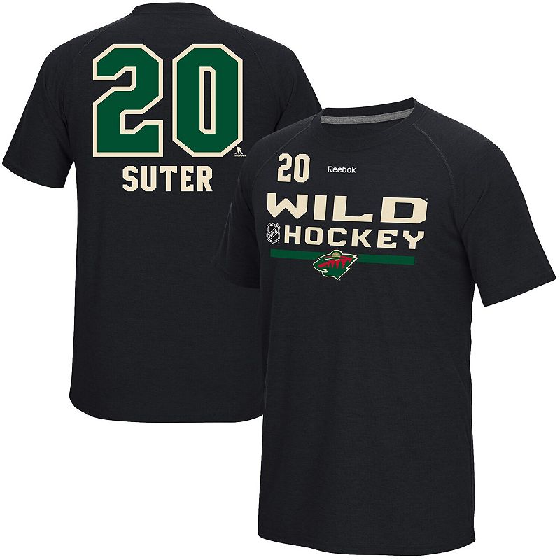 UPC 886411171016 product image for Men's Reebok Ryan Suter Black Minnesota Wild Center Ice Freeze Supremium Name &  | upcitemdb.com