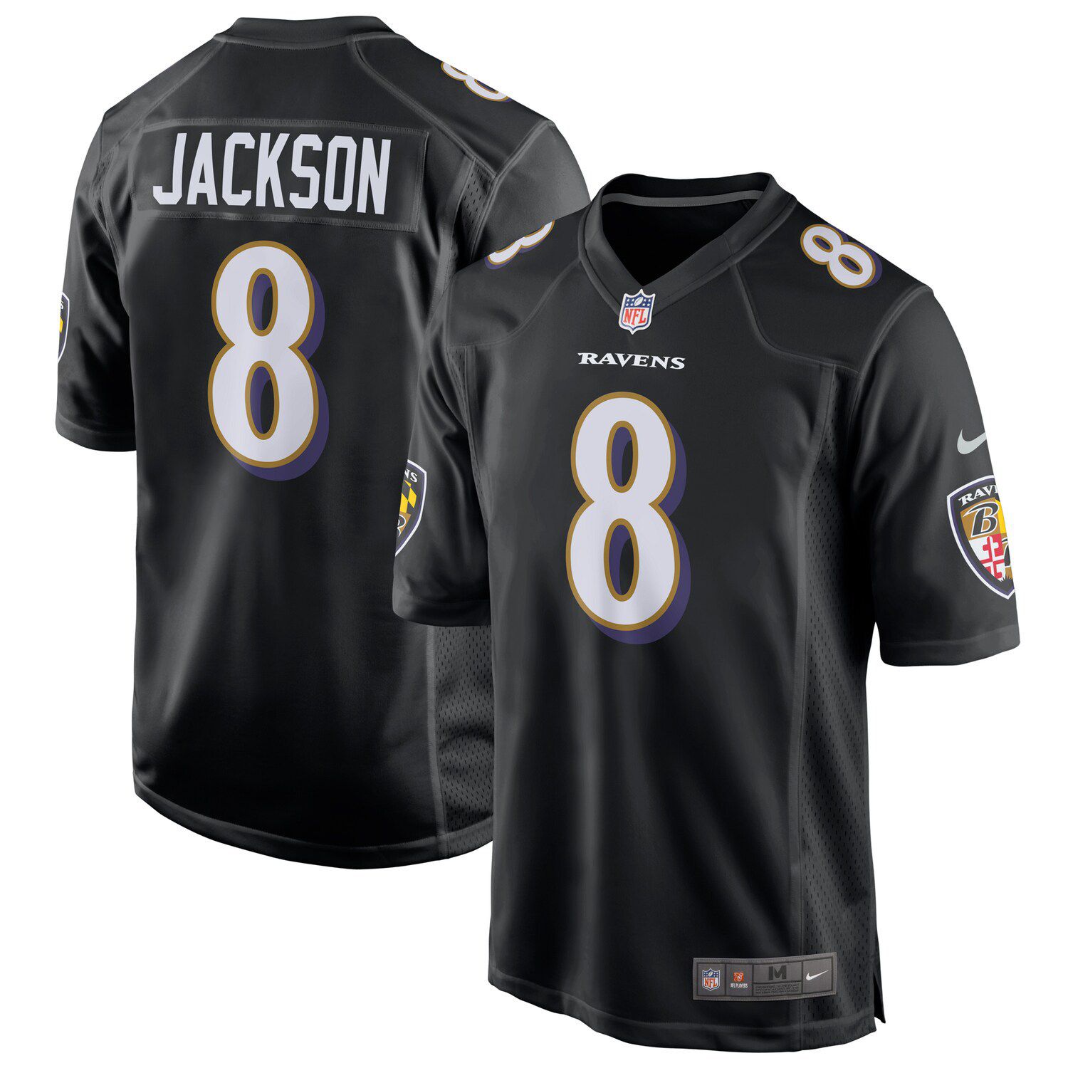 men's lamar jackson jersey black