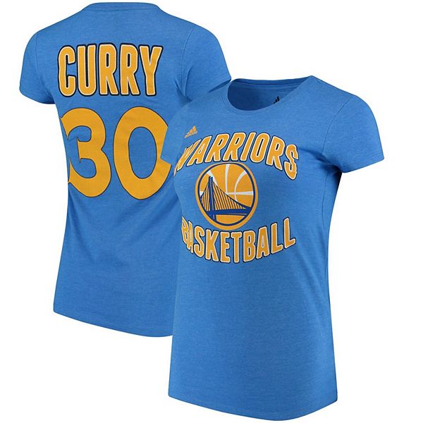 Golden State Warriors Stephen Curry Adidas Net Print Youth Gold T Shirt
