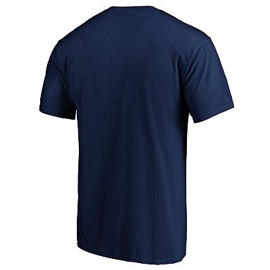 Men's Fanatics Branded Navy Cleveland Indians Official Logo T-Shirt