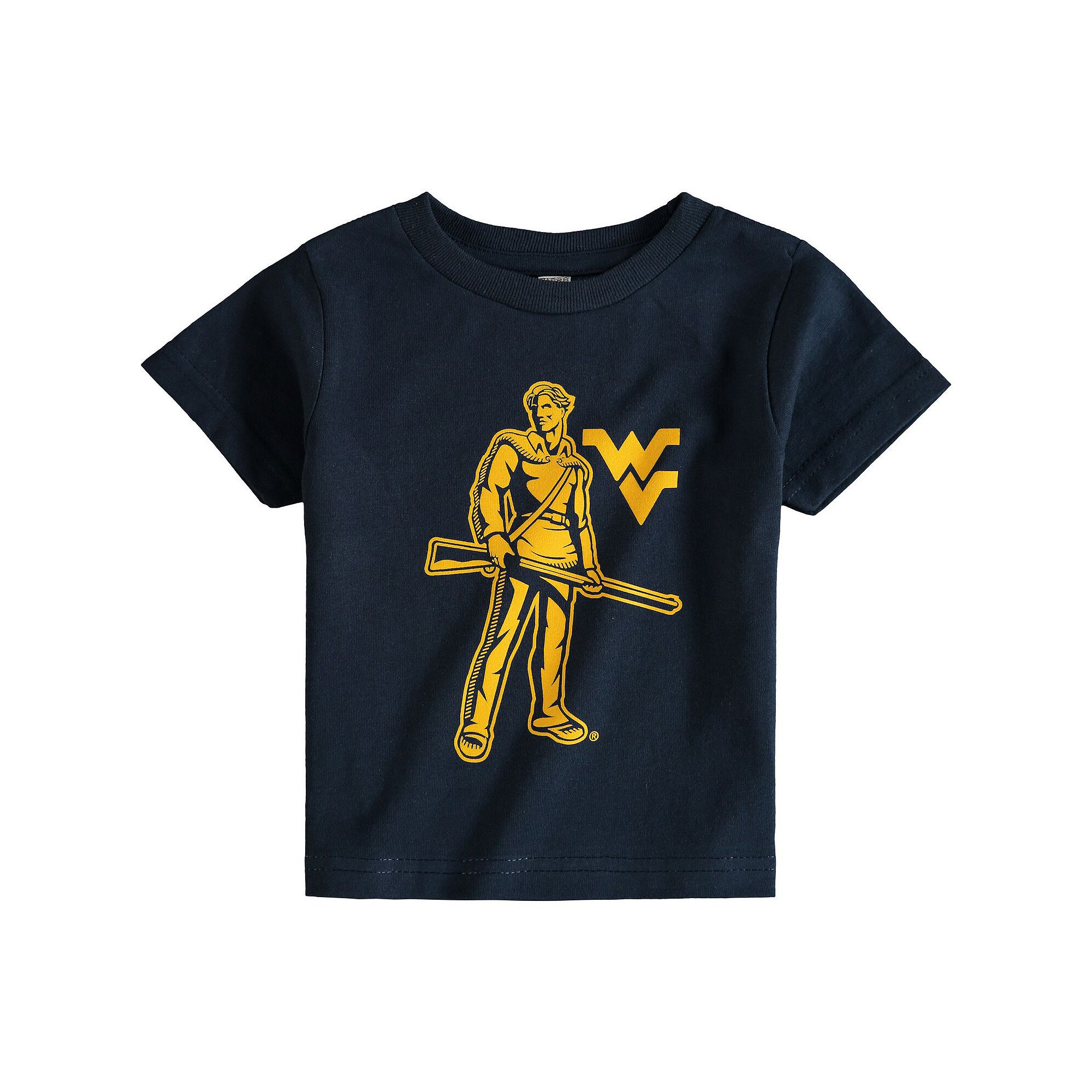 Toddler Navy West Virginia Mountaineers Big Logo T-Shirt, Toddler Unisex, S