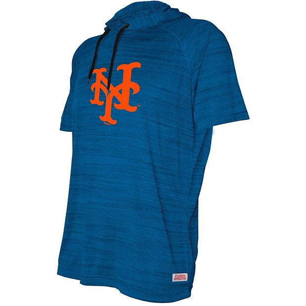 Men's Stitches Royal New York Mets Button-Down Raglan Fashion Jersey Size: Small