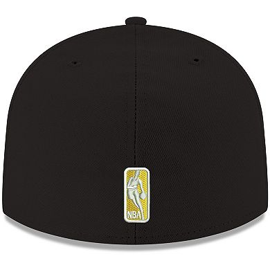 Men's New Era Black Los Angeles Lakers Official Team Color 59FIFTY Fitted Hat