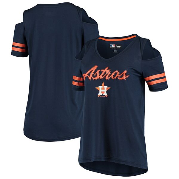 Women's Houston Astros G-III 4Her by Carl Banks Navy Bedazzled