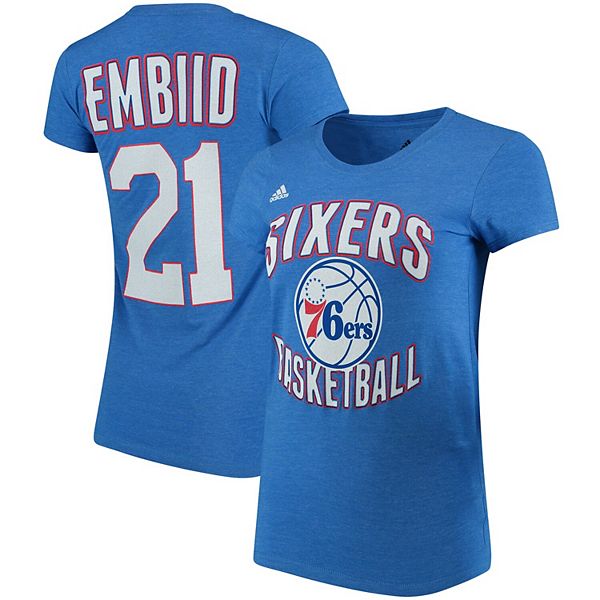 Philadelphia 76ers Name & Number T-Shirt - Joel Embiid - Mens