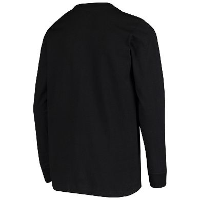 Youth Nike Black Oregon Ducks Arch & Logo 2-Hit Long Sleeve T-Shirt