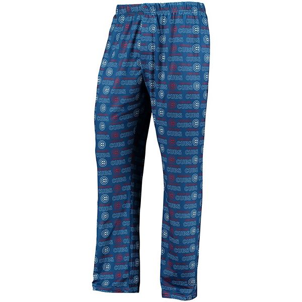 Men's Royal Chicago Cubs Thematic Polyester Print Pants