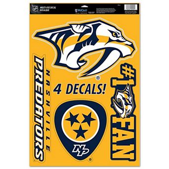 WinCraft Nashville Predators 11" x 17" Multi-Use Decal Sheet
