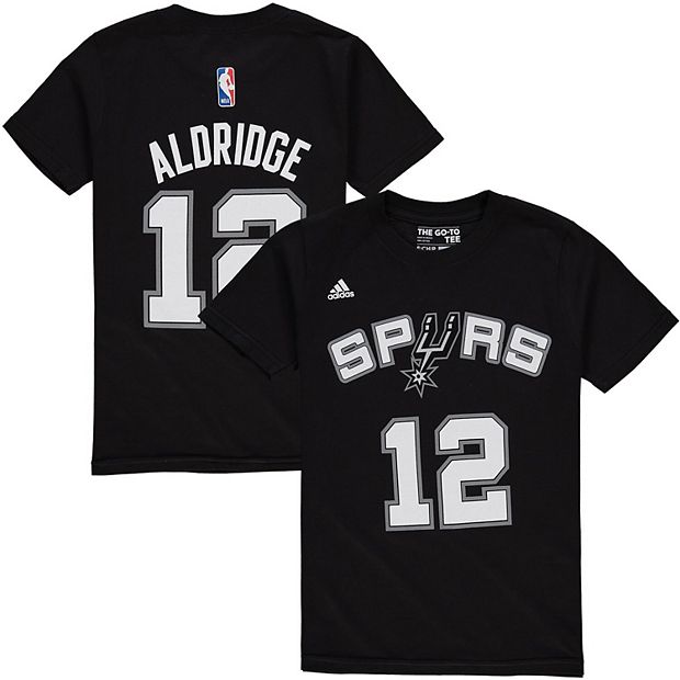 Youth LaMarcus Aldridge Black San Antonio Spurs Game Time Flat