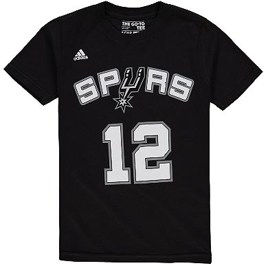 Youth LaMarcus Aldridge Black San Antonio Spurs Game Time Flat Name & Number T-Shirt