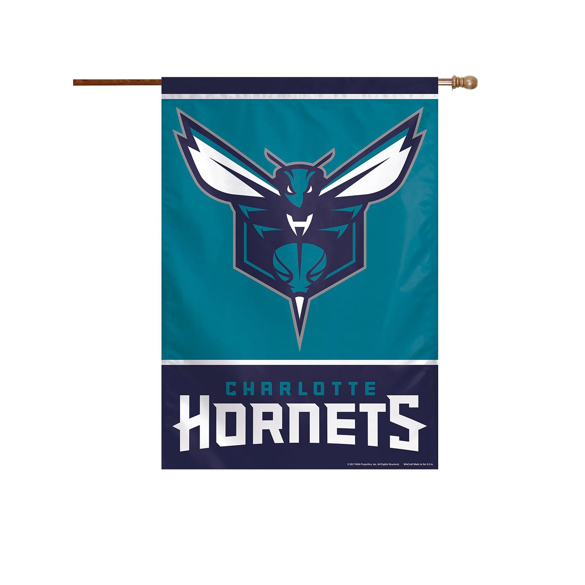 WinCraft Charlotte Hornets 28 x 40 Primary Logo Single-Sided Vertical 