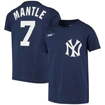 Men's Nike Mickey Mantle New York Yankees Cooperstown Collection Name &  Number Navy T-Shirt