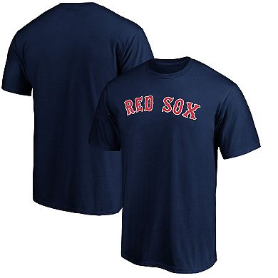 Men's Fanatics Branded Navy Boston Red Sox Official Wordmark T-Shirt