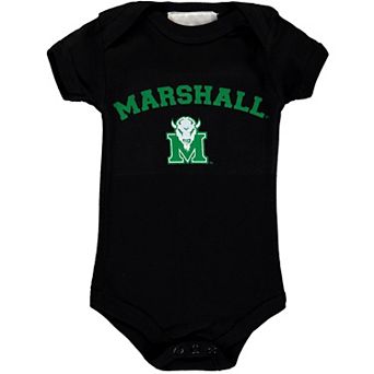 Infant Black Marshall Thundering Herd Arch & Logo Bodysuit