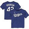 Toddler Nike Jackie Robinson Royal Los Angeles Dodgers Player Name & Number T-Shirt