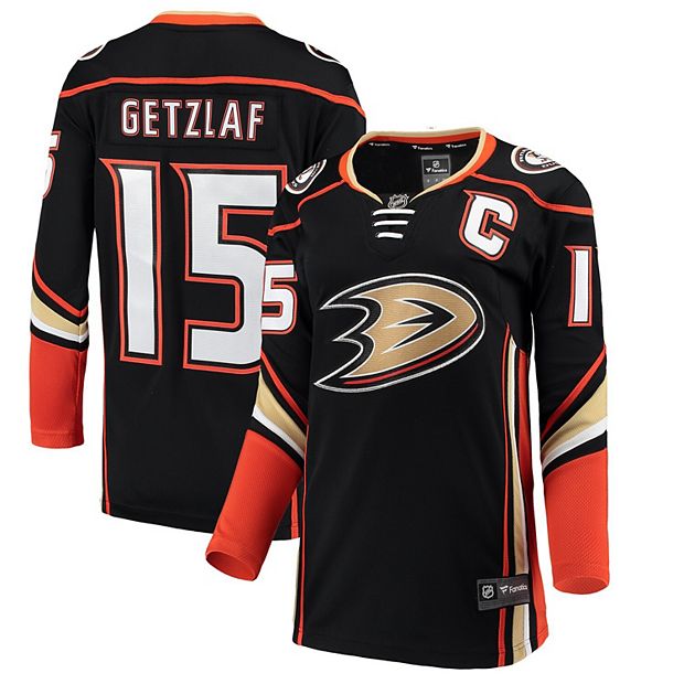 Men's Fanatics Branded Ryan Getzlaf Black Anaheim Ducks Breakaway Player  Jersey