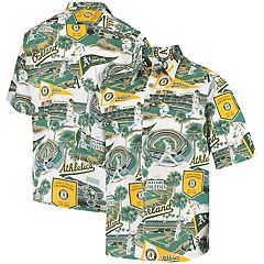 Men's Concepts Sport Green Oakland Athletics Inertia Raglan Long Sleeve Henley T-Shirt Size: 4XL
