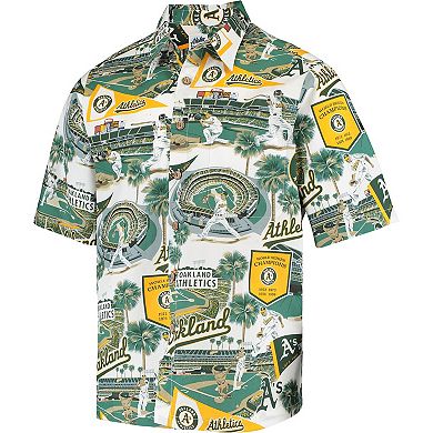 Men's Reyn Spooner Green Oakland Athletics Scenic Button-Up Shirt