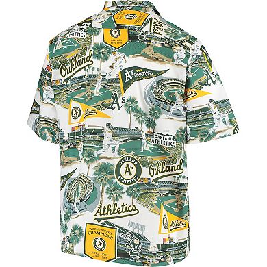 Men's Reyn Spooner Green Oakland Athletics Scenic Button-Up Shirt