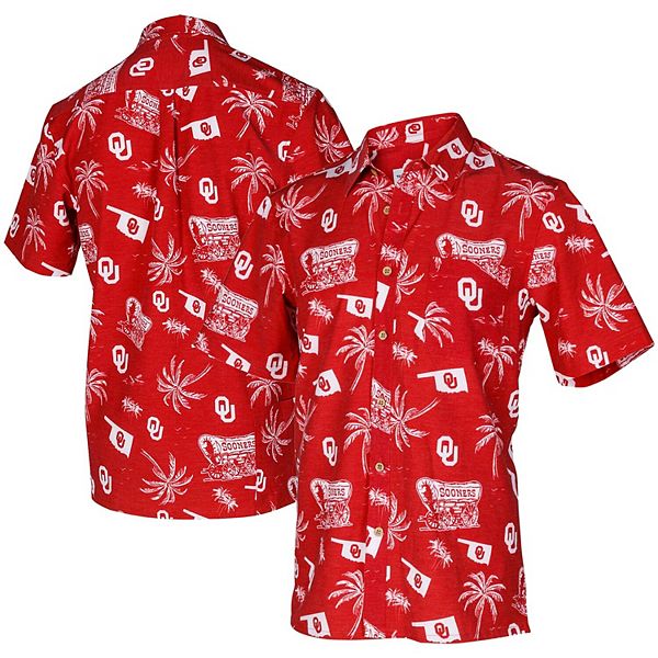  Tellum and Chop Mens Oklahoma Sooners Hawaiian Button Down  Short Sleeve Floral Shirt (Small, Burgundy Floral Print) : Clothing, Shoes  & Jewelry