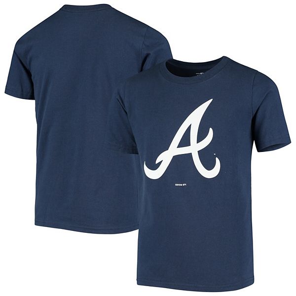 Infant Atlanta Braves Navy Team Primary Logo T-Shirt