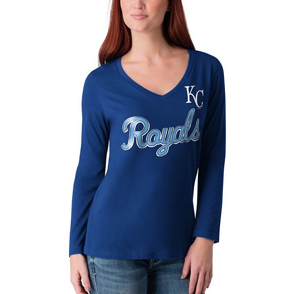 Official kansas City Royals G-III 4Her by Carl Banks Heather Gray