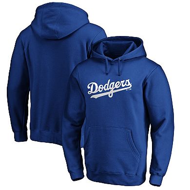 Men's Fanatics Branded Royal Los Angeles Dodgers Official Wordmark Pullover Hoodie