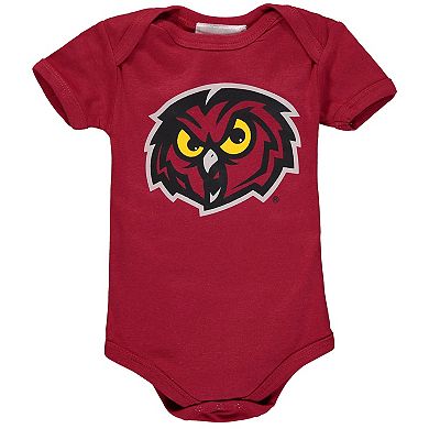 Infant Crimson Temple Owls Big Logo Bodysuit
