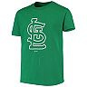 Men's Kelly Green St. Louis Cardinals St. Patrick's Day Primary Logo T-Shirt