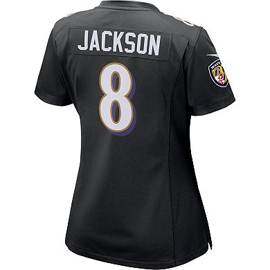 Women's Nike Lamar Jackson Black Baltimore Ravens Game Event Jersey